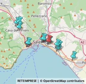 Mappa Via Generale Ferrante Maria Gonzaga, 84125 Salerno SA, Italia (3.28462)