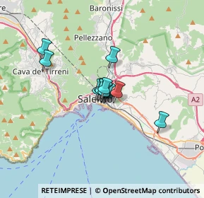 Mappa Via Michelangelo Schipa, 84125 Salerno SA, Italia (1.89667)