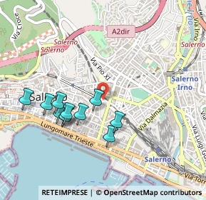 Mappa Via Generale Ferrante Maria Gonzaga, 84125 Salerno SA, Italia (0.48727)