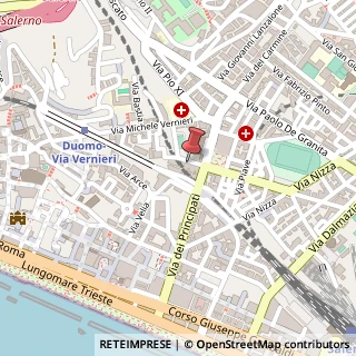 Mappa Via Michelangelo Schipa, 21, 84122 Salerno, Salerno (Campania)
