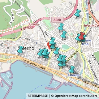 Mappa Via Generale Ferrante Maria Gonzaga, 84125 Salerno SA, Italia (0.4775)