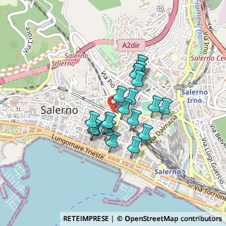 Mappa Via Generale Ferrante Maria Gonzaga, 84125 Salerno SA, Italia (0.3335)