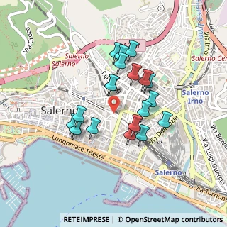Mappa Via Generale Don Ferrante Maria Gonzaga I-84125 Salerno SA, 84122 Salerno SA, Italia (0.3955)