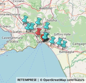 Mappa Via S. Gregorio VII, 84125 Salerno SA, Italia (8.55154)
