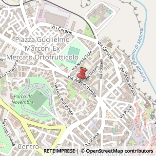 Mappa Via Annunziatella, 77, 75100 Matera, Matera (Basilicata)