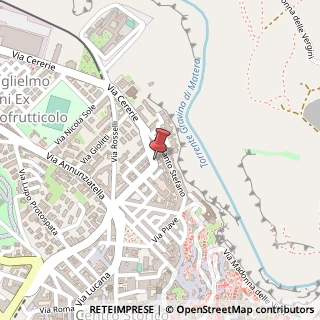 Mappa Via Giuseppe Gattini, 32, 75100 Matera, Matera (Basilicata)