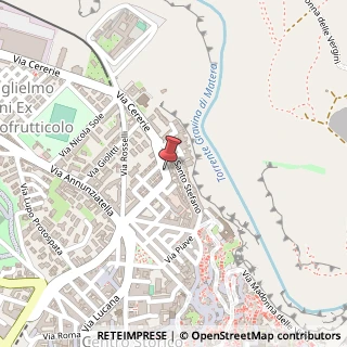 Mappa Via Giuseppe Gattini, 45, 75100 Matera MT, Italia, 75100 Matera, Matera (Basilicata)