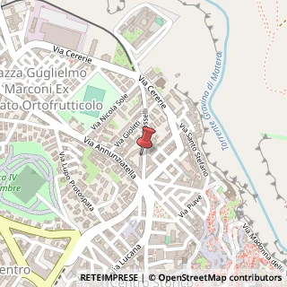 Mappa Via Fratelli Rosselli, 91 E, 75100 Matera, Matera (Basilicata)