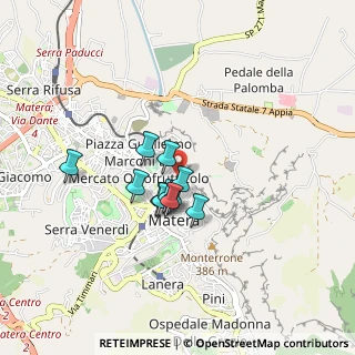 Mappa Via Giuseppe Gattini, 75100 Matera MT, Italia (0.60455)