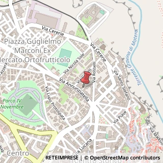 Mappa Piazzetta Leonardo Sinisgalli, 1, 75100 Matera, Matera (Basilicata)