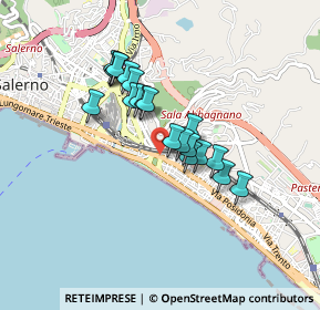 Mappa Piazza Nicotera, 84127 Salerno SA, Italia (0.7095)