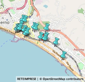 Mappa Via Adriano Aurofino, 84127 Salerno SA, Italia (0.911)