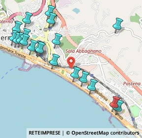 Mappa Via Adriano Aurofino, 84127 Salerno SA, Italia (1.357)