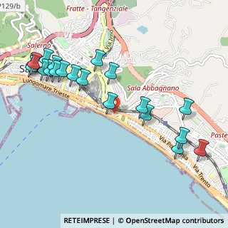 Mappa Via M.Testa, 84127 Salerno SA, Italia (1.289)
