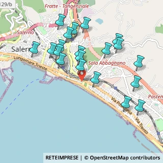 Mappa Via Torrione, 84127 Salerno SA, Italia (1.114)