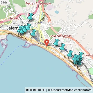 Mappa Via la Carnale, 84127 Salerno SA, Italia (1.4195)