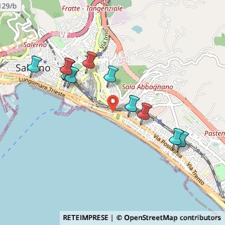 Mappa Via la Carnale, 84127 Salerno SA, Italia (1.07727)