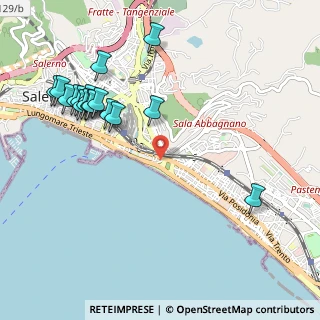 Mappa Via la Carnale, 84127 Salerno SA, Italia (1.29235)