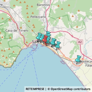 Mappa Via Alfonso Carella, 84123 Salerno SA, Italia (1.74091)