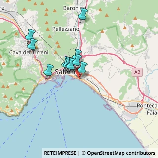 Mappa Via Alfonso Carella, 84123 Salerno SA, Italia (3.07)