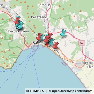 Mappa Via Alfonso Carella, 84123 Salerno SA, Italia (3.64412)