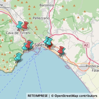 Mappa Via Alfonso Carella, 84123 Salerno SA, Italia (3.85615)