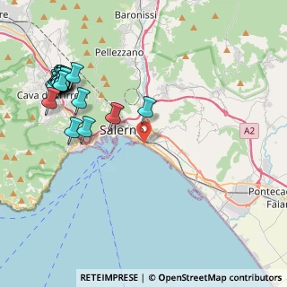 Mappa Via Alfonso Carella, 84123 Salerno SA, Italia (5.688)