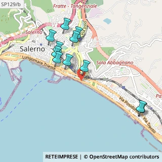 Mappa Via Alfonso Carella, 84123 Salerno SA, Italia (1.11545)