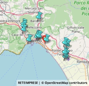 Mappa Via S. Nicola del Pumbolo, 84133 Salerno SA, Italia (6.95857)