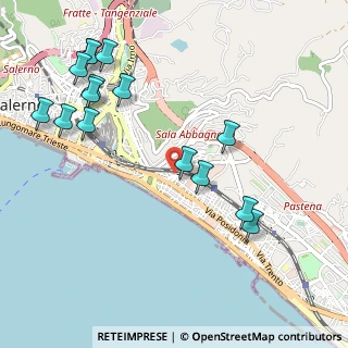 Mappa Via Lucio Orofino, 84127 Salerno SA, Italia (1.30333)