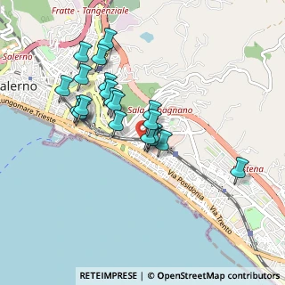 Mappa Via Lucio Orofino, 84127 Salerno SA, Italia (0.8575)