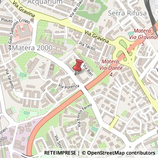 Mappa Via Enrico Mattei, 38-40, 75100 Matera, Matera (Basilicata)