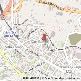 Mappa Via San Pardo, 58, 75100 Matera, Matera (Basilicata)