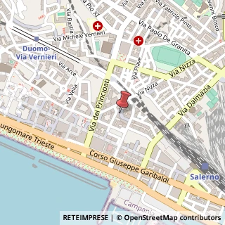 Mappa Via guglielmi gabriele 14, 84122 Salerno, Salerno (Campania)