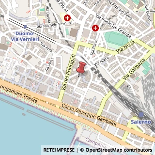 Mappa Via Giovan Angelo Papio,  22, 84122 Salerno, Salerno (Campania)