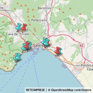 Mappa Viale Unità d'Italia, 84123 Salerno SA, Italia (3.87308)