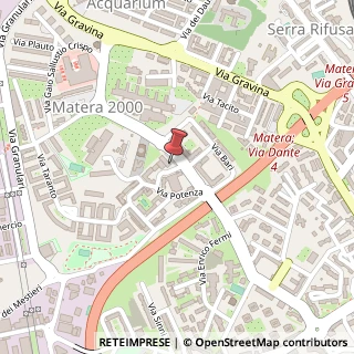 Mappa Via Enrico Mattei, 3, 75100 Matera, Matera (Basilicata)