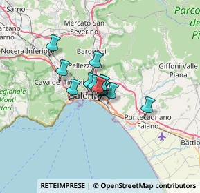 Mappa Viale delle Querce, 84134 Salerno SA, Italia (3.38154)