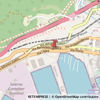 Mappa Via Ligea, 122, 84121 Salerno, Salerno (Campania)