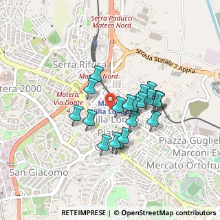 Mappa Via Napoli, 75100 Matera MT, Italia (0.3615)