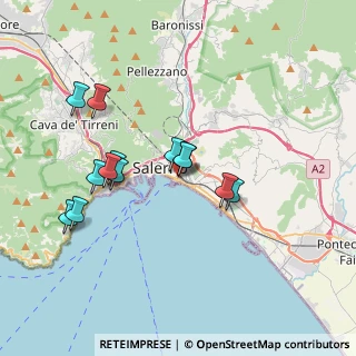 Mappa Via Giacinto Vicinanza, 84123 Salerno SA, Italia (3.57615)
