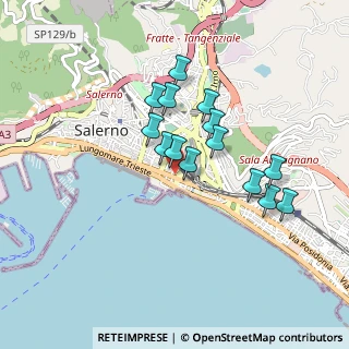 Mappa Via Giacinto Vicinanza, 84123 Salerno SA, Italia (0.77143)