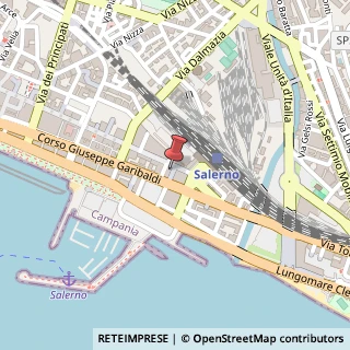 Mappa Via Giacinto Vicinanza, 15, 84123 Salerno, Salerno (Campania)