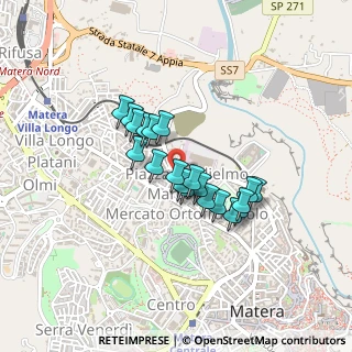 Mappa Via Guglielmo Marconi, 75100 Matera MT, Italia (0.335)