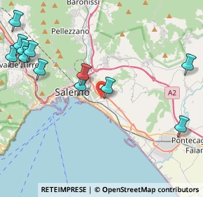 Mappa Via Gaetano Quagliariello, 84134 Salerno SA, Italia (5.84583)