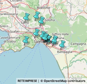 Mappa Via Gaetano Quagliariello, 84134 Salerno SA, Italia (7.64667)