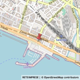 Mappa Lungomare Trieste, 22, 84122 Salerno, Salerno (Campania)
