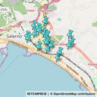 Mappa Via Luigi Guercio, 84132 Salerno SA, Italia (0.7095)