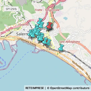 Mappa Via Acquaro Giuseppe, 84123 Salerno SA, Italia (0.6375)