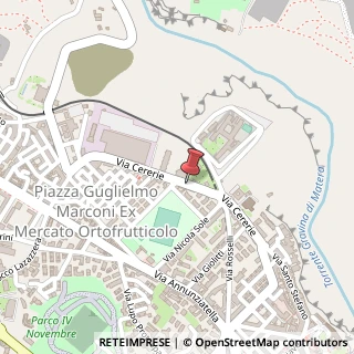 Mappa Via Cererie,  57, 75100 Matera, Matera (Basilicata)